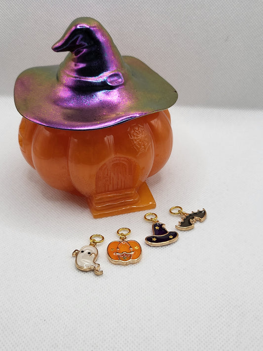 Magic pumpkin stitch markers and box