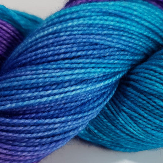 Purple Cow & Robin egg is how you make some fancy legs - Merino/Nylon